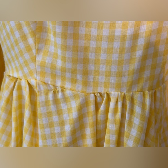 Handmade Prairie cottage-core Gingham Dress - Picture 4 of 16